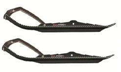 Pair Of Black C&A Pro BX 7-1/4" Snowmobile Skis W/Black C&A Loops