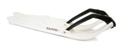 Pair Of White C&A Pro [XPT] 6-1/4" Snowmobile Skis W/Black C&A Loops