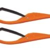 Pair Of Orange C&A Pro MINI Snowmobile Skis W/Black C&A Pro Loops