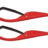 Pair Of Red C&A Pro MINI Snowmobile Skis W/Black C&A Pro Loops