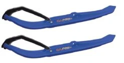 Pair Of Blue C&A Pro MTX 8" Snowmobile Mountain/Trail Skis W/Black C&A Loops