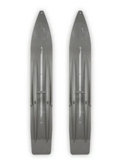 Pair Of Gray Slydog Powder Hound 7" Snowmobile Skis