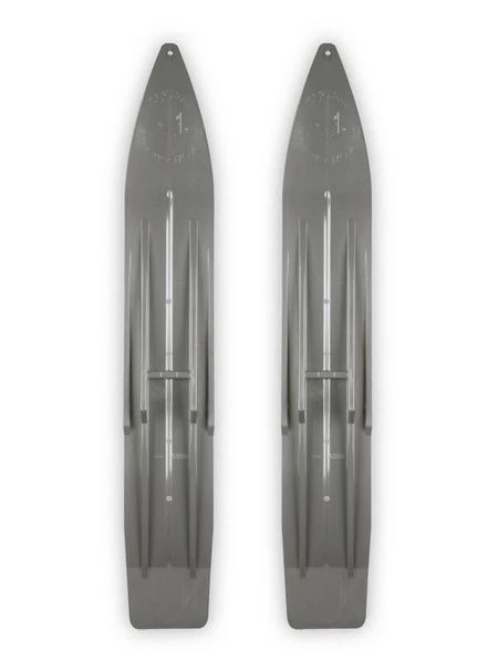 Pair Of Gray Slydog Powder Hound 7" Snowmobile Skis