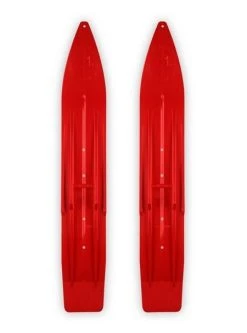 Pair Of Red Slydog Powder Hound 7" Snowmobile Skis