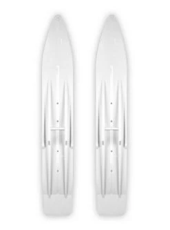 Pair Of White Slydog Powder Hound 7" Snowmobile Skis