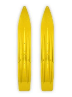 Pair Of Yellow Slydog Powder Hound 7" Snowmobile Skis