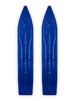 Pair Of Blue Slydog Powder Hound 8" Snowmobile Skis