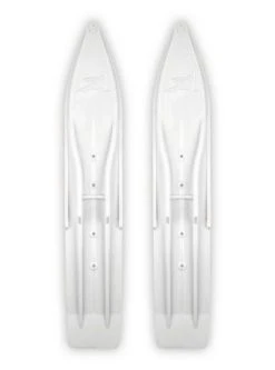 Pair Of White Slydog Powder Hound 8" Snowmobile Skis