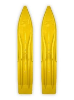 Pair Of Yellow Slydog Powder Hound 8" Snowmobile Skis