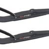 Pair Of Black C&A Pro RAZOR 6" Snowmobile Skis W/Black C&A Loops