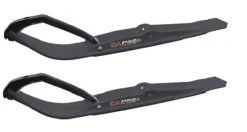 Pair Of Black C&A Pro RAZOR 6" Snowmobile Skis W/Black C&A Loops