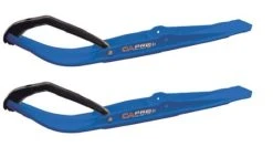 Pair Of Blue C&A Pro RAZOR 6" Snowmobile Skis W/Black C&A Loops
