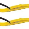 Pair Of Yellow C&A Pro RAZOR 6" Snowmobile Skis W/Black C&A Loops