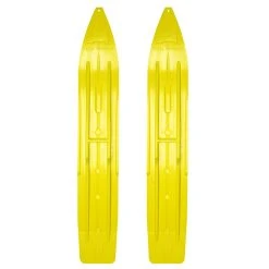 Pair Of Sunburst Yellow Slydog Hell Hound 7-1/4" Snowmobile Skis