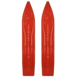 Pair Of Lava Red Slydog Powder Hound 8" Snowmobile Skis