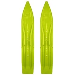 Pair Of Manta Green Slydog Powder Hound 8" Snowmobile Skis