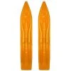 Pair Of Orange Crush Slydog Powder Hound 8" Snowmobile Skis