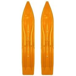 Pair Of Orange Crush Slydog Powder Hound 8" Snowmobile Skis
