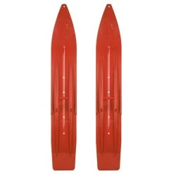 Pair Of Lava Red Slydog Powder Hound 7" Snowmobile Skis