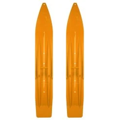 Pair Of Orange Crush Slydog Powder Hound 7" Snowmobile Skis
