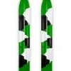 Pair Of Green/White/Black Urban Camo Slydog Trail 6" Snowmobile Skis