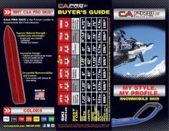 Pair Of Black C&A Pro BX 7-1/4" Snowmobile Skis W/Black C&A Loops 9 Pair Of Black C&A Pro BX 7-1/4" Snowmobile Skis W/Black C&A Loops -Slydog Sales Store trifold 15