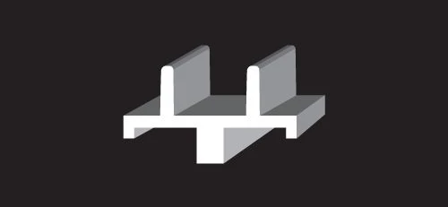 Pair Of Blue C&A Pro XT 7-1/4" Snowmobile Skis W/Black C&A Loops - Image 4