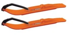 Pair Of Orange C&A Pro XT 7-1/4" Snowmobile Skis W/Black C&A Loops